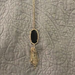 Kendra Scott Rayne gold necklace in black